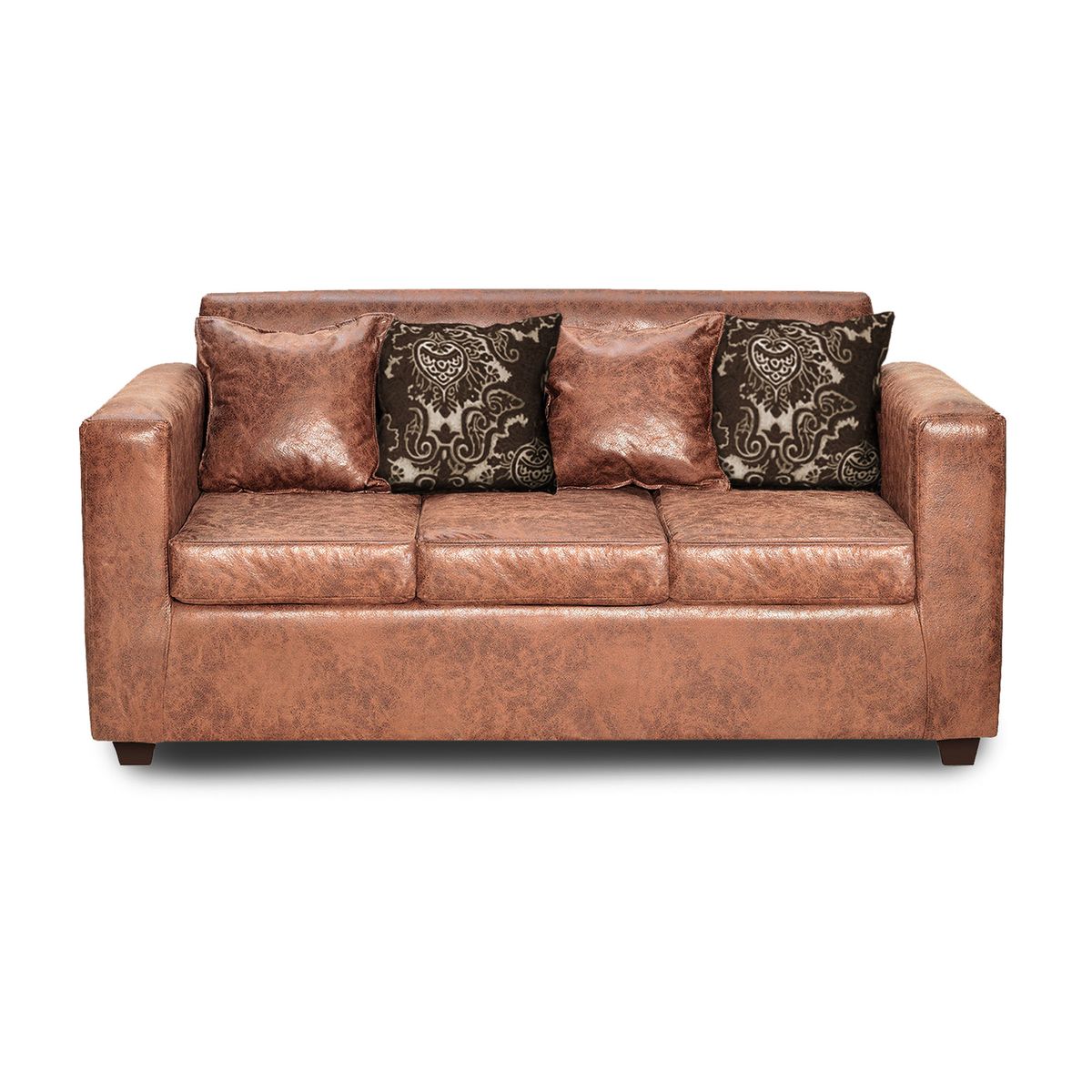 ADONIS LEUDH - Sofá 3 Personas Ezeiza Envejecido Terracota