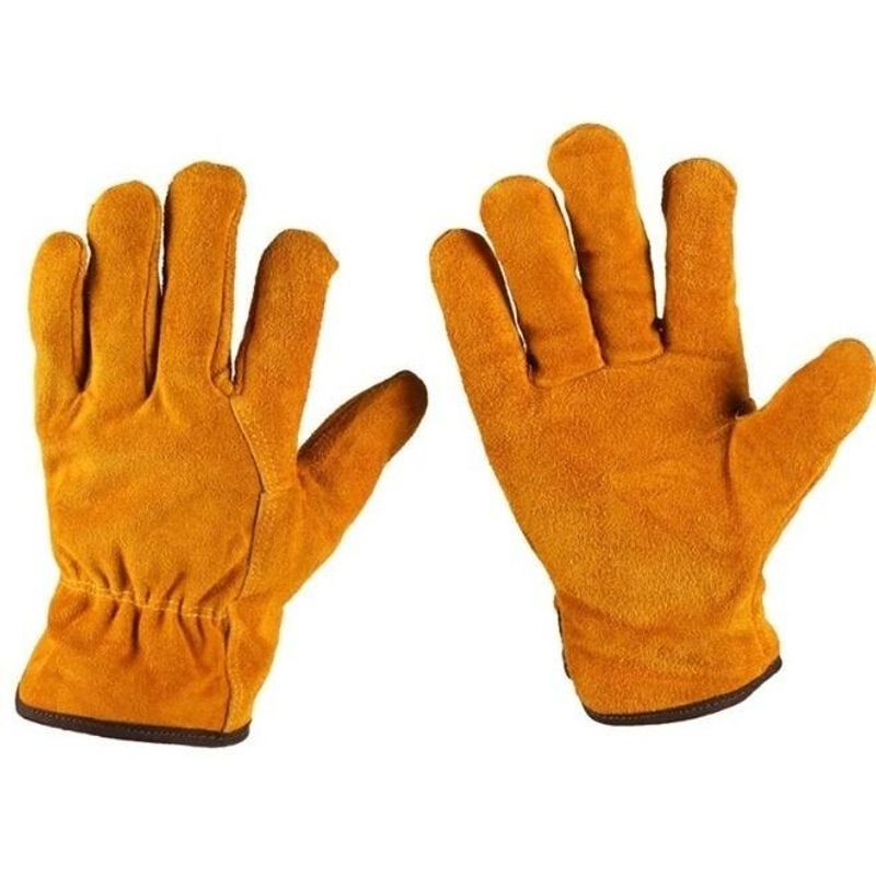 GENERICO - Guantes de Descarne Rojos para Soldadura Talla Estándar