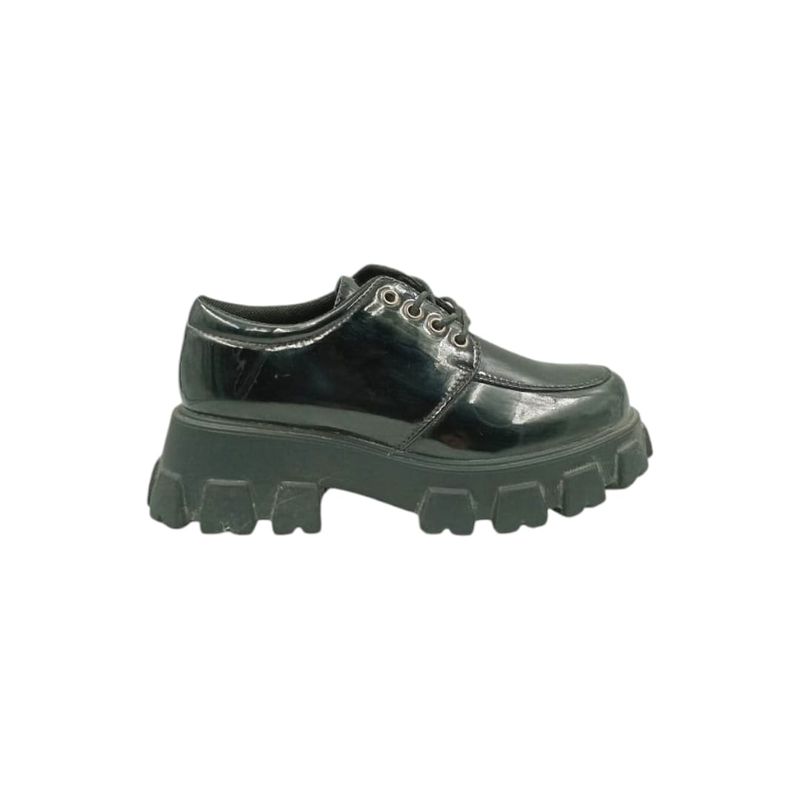 HERIEL - Mocasín Negro Plataforma Mujer