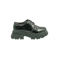 HERIEL - Mocasín Negro Plataforma Mujer