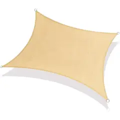 GENERICO - Vela Sombra Cuadrada 305 x 305 m Impermeable Beige