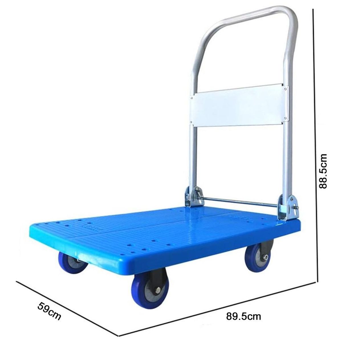 GENERICO - Carro Plegable Plataforma Grande 90x60 cm para Carga
