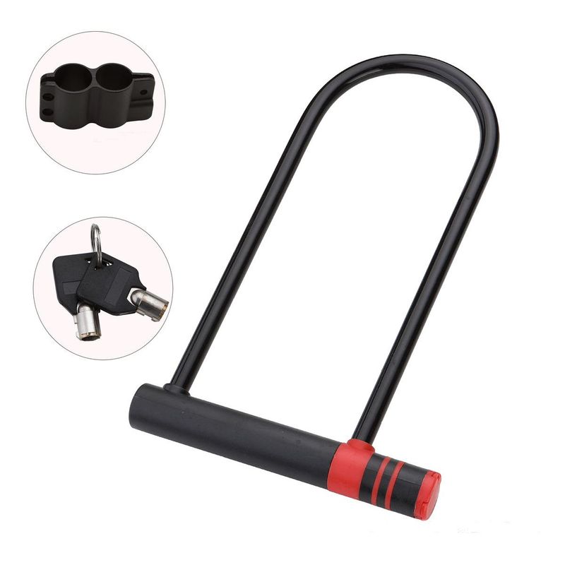 GENERICO - Candado U Lock Grande para Bicicletta y Moto