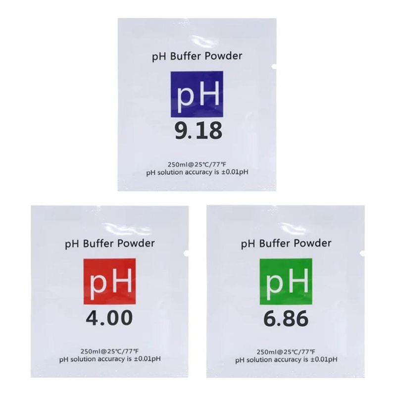 GENERICO - Pack de 3 Polvos Calibradores pH 250ml