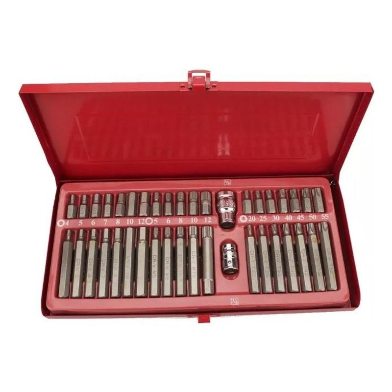 GENERICO - Kit de 40 Puntas Torx Allen Imbus Cortas y Largas