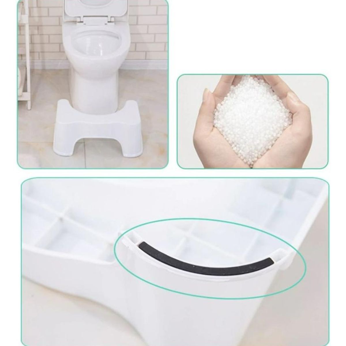 GENERICO - Taburete Antideslizante para Baño Diseño Moderno…