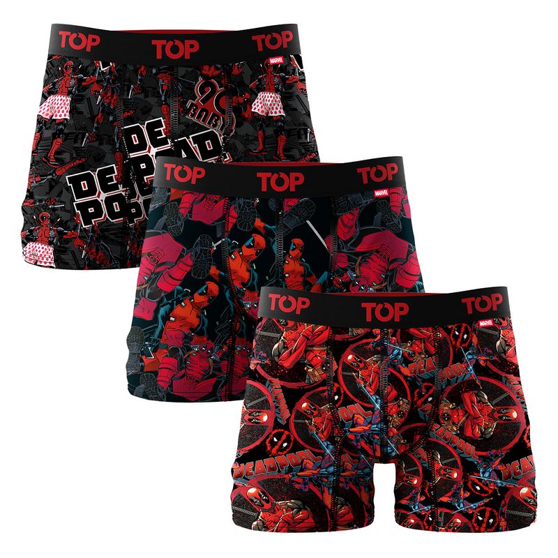 TOP - Bóxer Medio Microfibra Marvel Pack 3 C14 Top