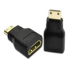 GENERICO - Adaptador Conversor HDMI Hembra a Mini HDMI Macho