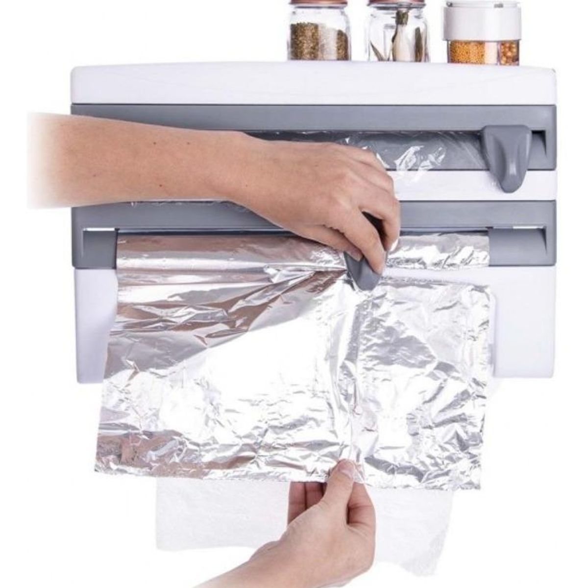 GENERICO - Dispensador Multifuncional para Toallas y Papeles de Cocina