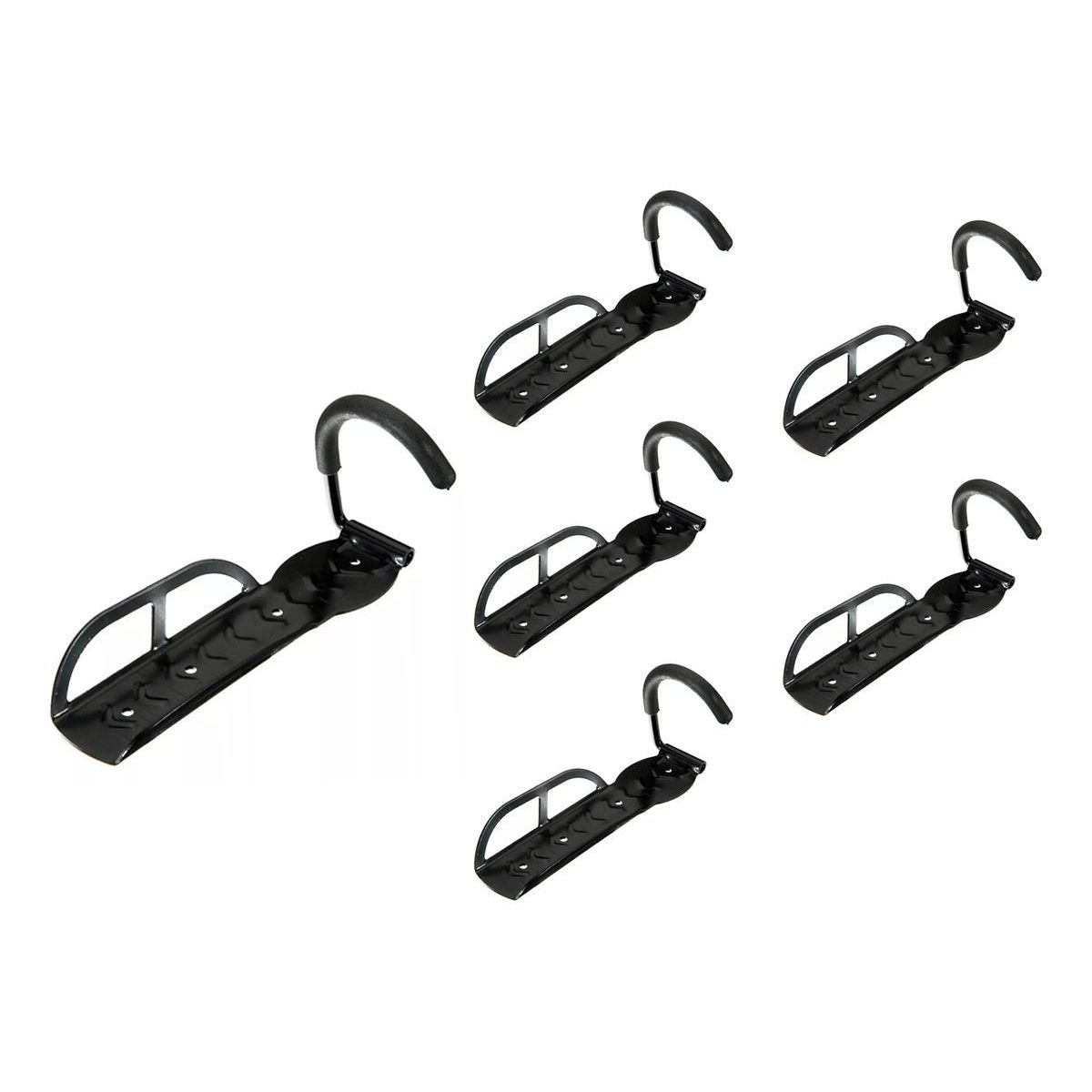 GENERICO - Pack de 6 Ganchos para Soporte de Bicicletas en Pared