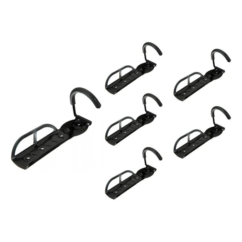 GENERICO - Pack de 6 Ganchos para Soporte de Bicicletas en Pared