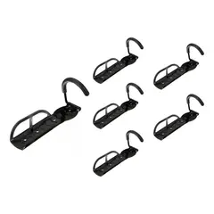 GENERICO - Pack de 6 Ganchos para Soporte de Bicicletas en Pared