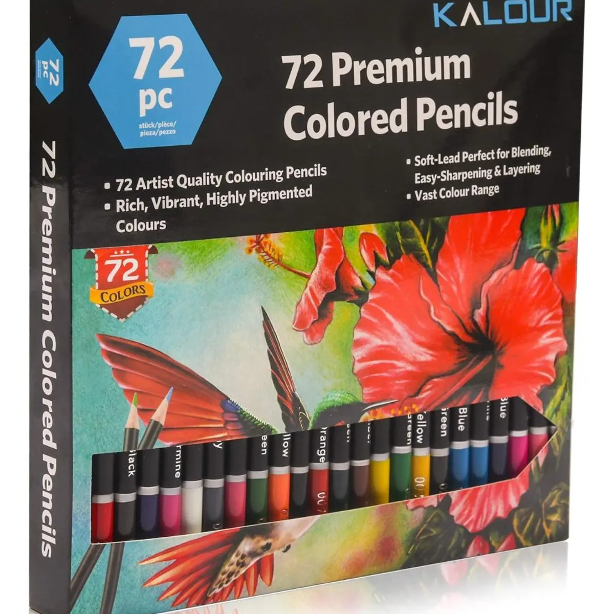 GENERICO - Juego de 72 Lápices de Colores para Dibujo y Arte