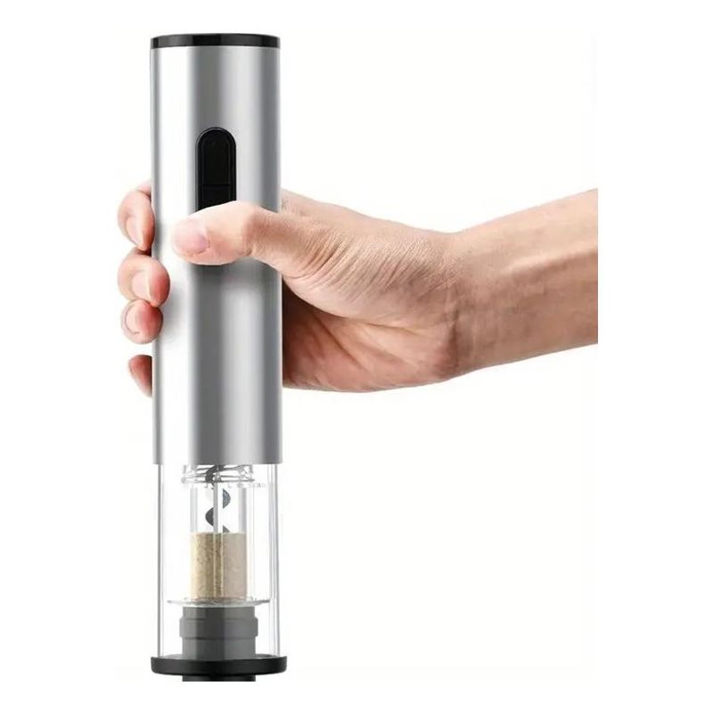 GENERICO - Abridor Eléctrico de Vino Recargable de Acero Inoxidable