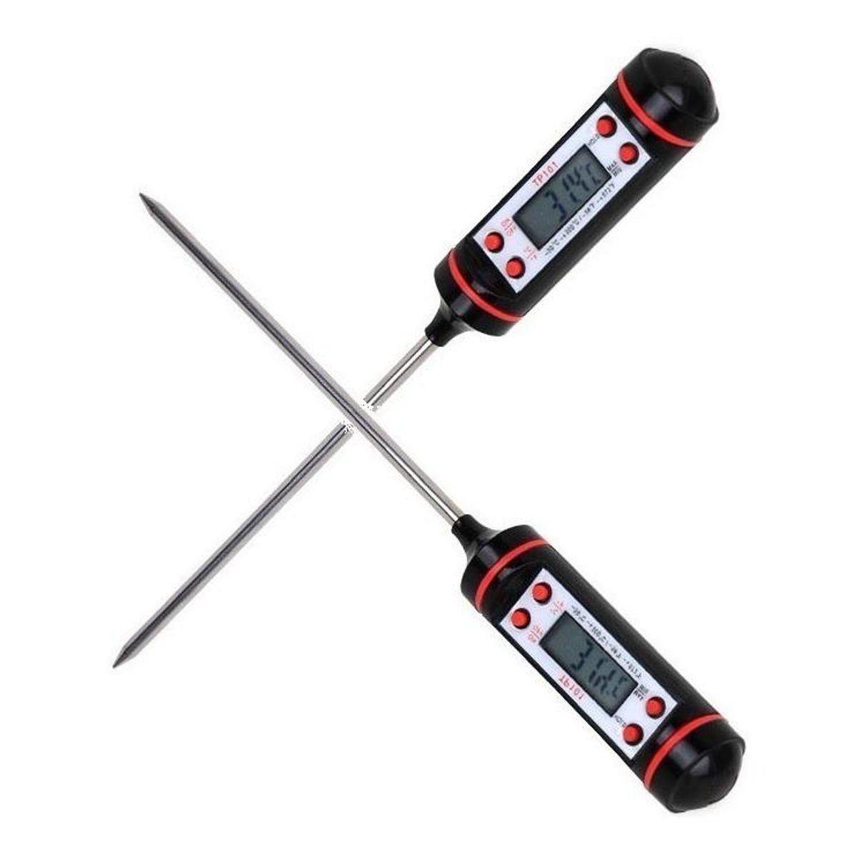 GENERICO - Termómetro Digital de Precisión para Alimentos - Pack x2