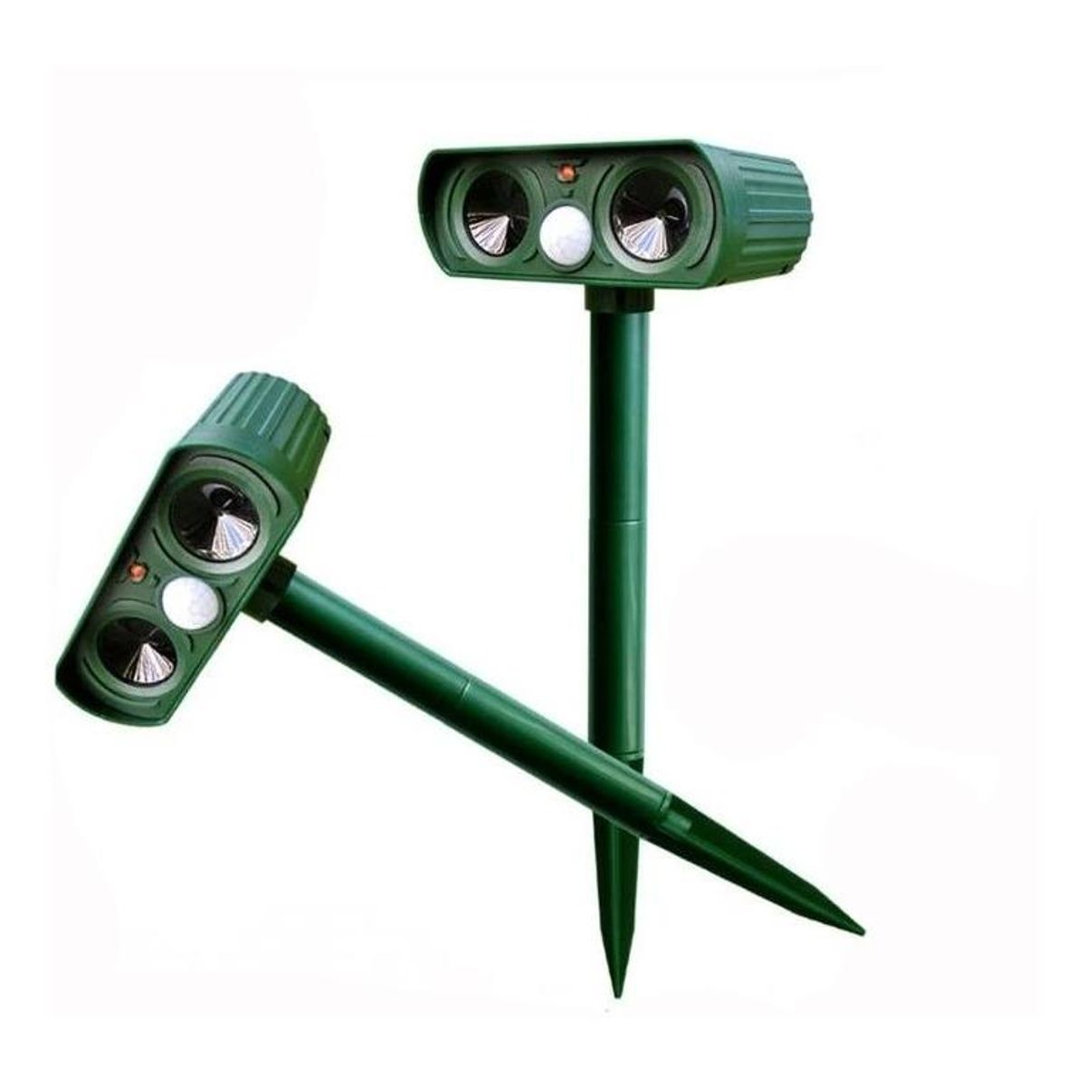 GENERICO - Repelente Ultrasónico Solar para Gatos y Perros - Pack X2