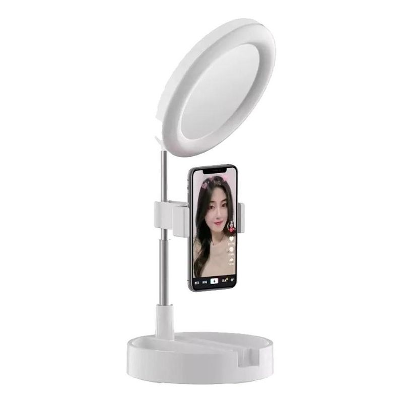 GENERICO - Espejo de Maquillaje con Luz LED Regulable y Aumento