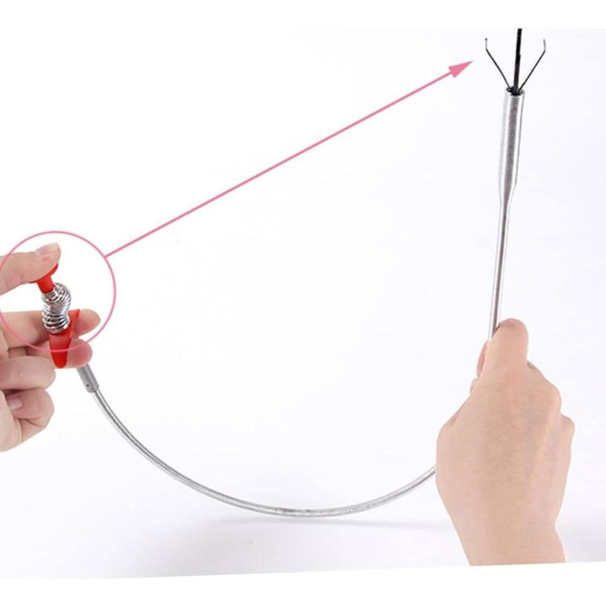 GENERICO - Gancho Multifuncional para Destapar Tuberías y Drenajes