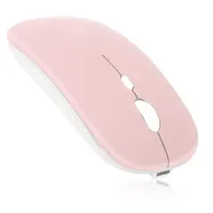 GENERICO - Mouse Inalámbrico Bluetooth Usb Para iPad Notebook Tablet Rosa