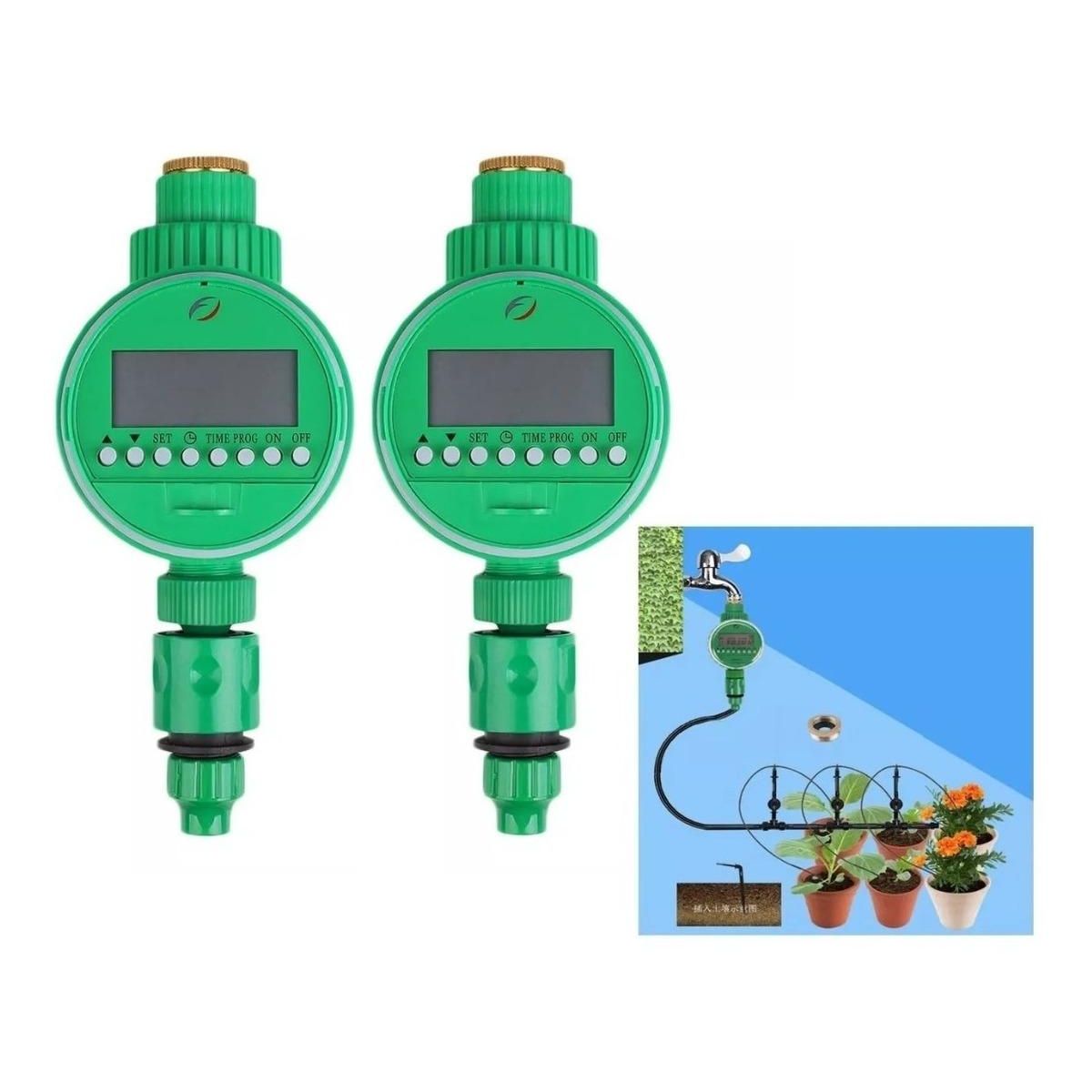 GENERICO - Pack de 2 Temporizadores de Riego Automático Digital