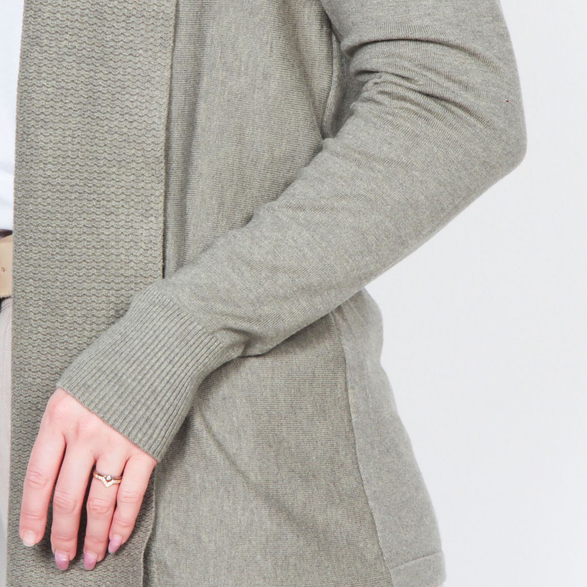 WADOS - CHALECO MANGA LARGA SOLIDO