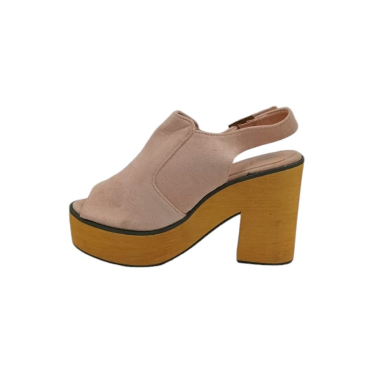 HERIEL - Sandalia Rosa Taco Mujer