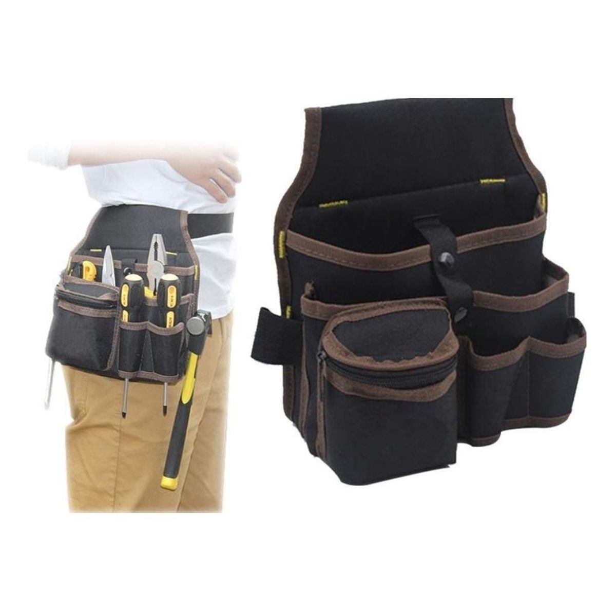GENERICO - Bolsa de Herramientas Compacta con 7 Bolsillos