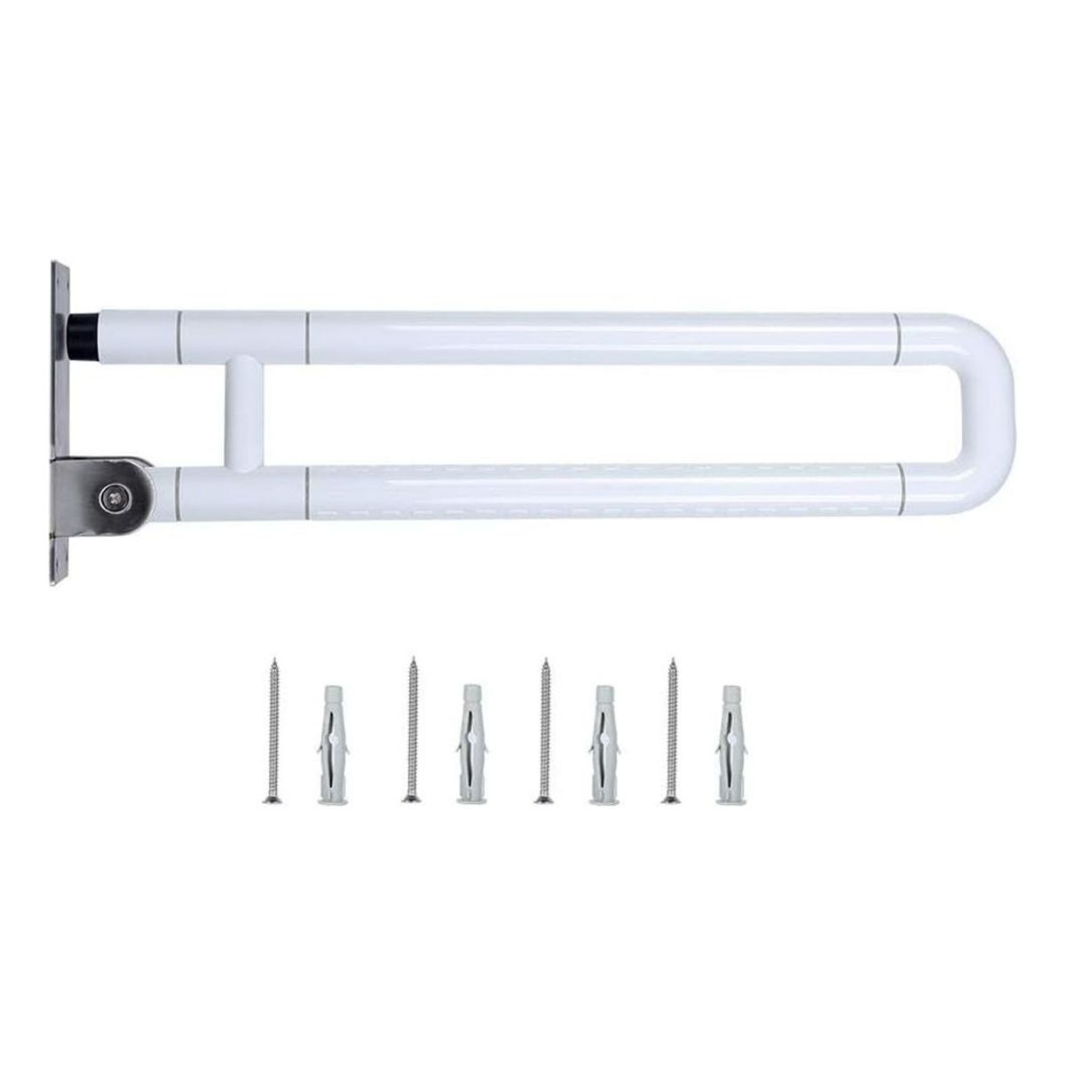 GENERICO - Barra de Seguridad Abatible Para Baño - Acero Inoxidable 60cm