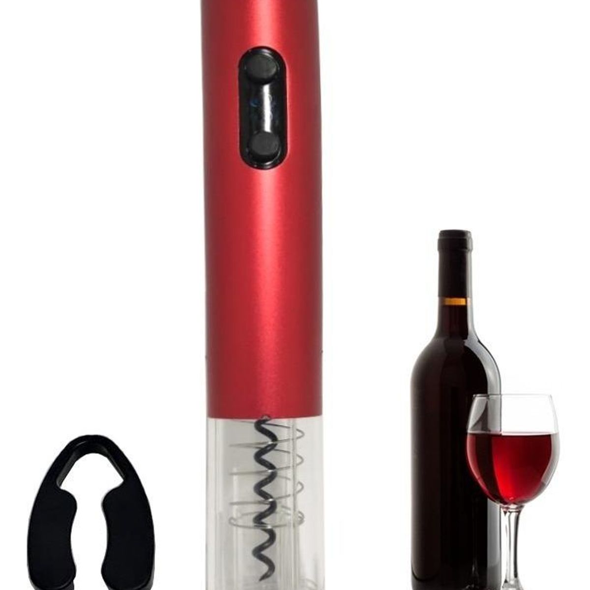 GENERICO - Sacacorchos Eléctrico Ergonomico con Cortador de Papel.