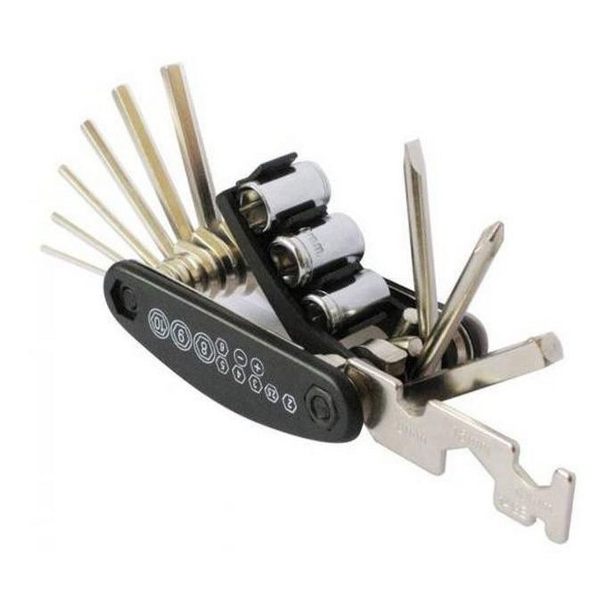 GENERICO - Multiherramienta Plegable 15 en 1 para Ciclismo