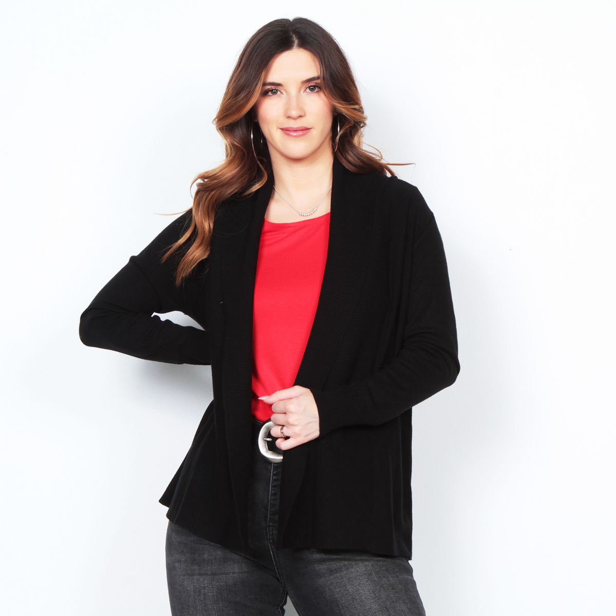 WADOS - CHALECO MANGA LARGA SOLIDO