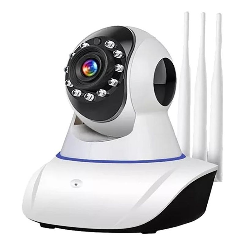 GENERICO - Cámara IP 360° de Seguridad con Visión Nocturna y Detección de Movimiento