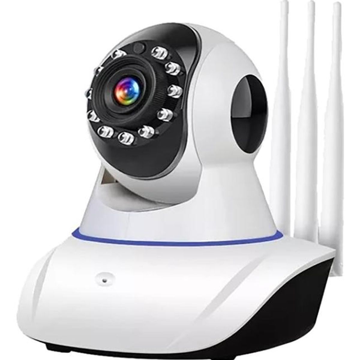 GENERICO - Cámara IP 360° de Seguridad con Visión Nocturna y Detección de Movimiento