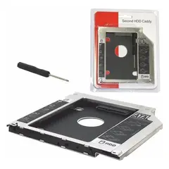 GENERICO - Caddy Adaptador para Disco Duro de 127mm para Notebook