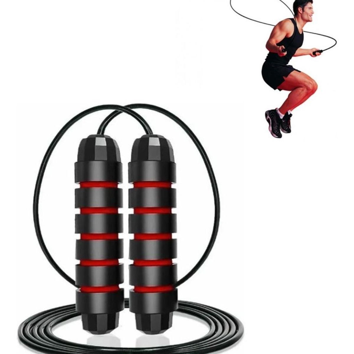 GENERICO - Cuerda de Saltar Ajustable para Fitness y Crossfit