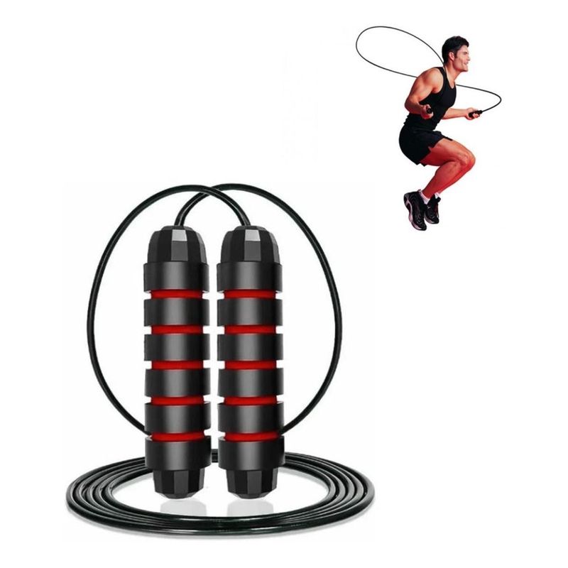 GENERICO - Cuerda de Saltar Ajustable para Fitness y Crossfit