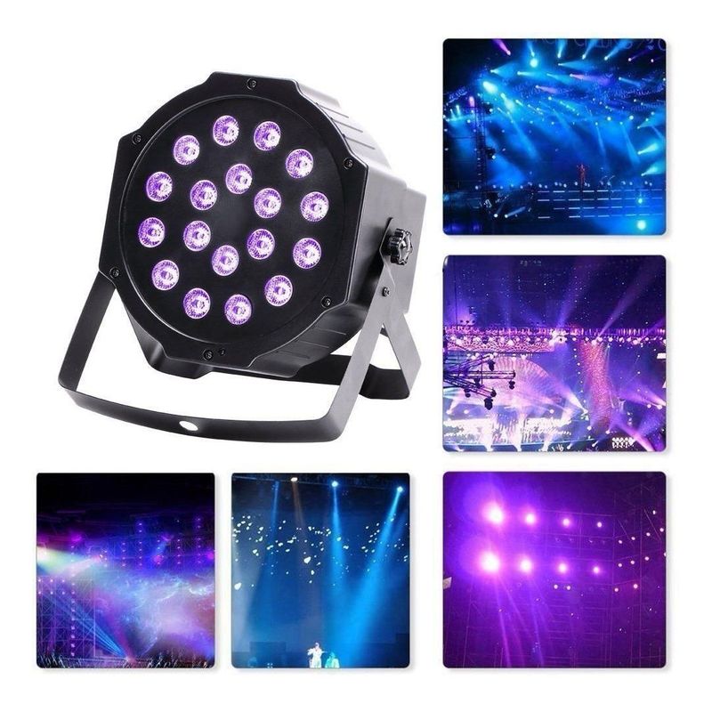 GENERICO - Foco LED Ultravioleta Negro con Control DMX para Eventos