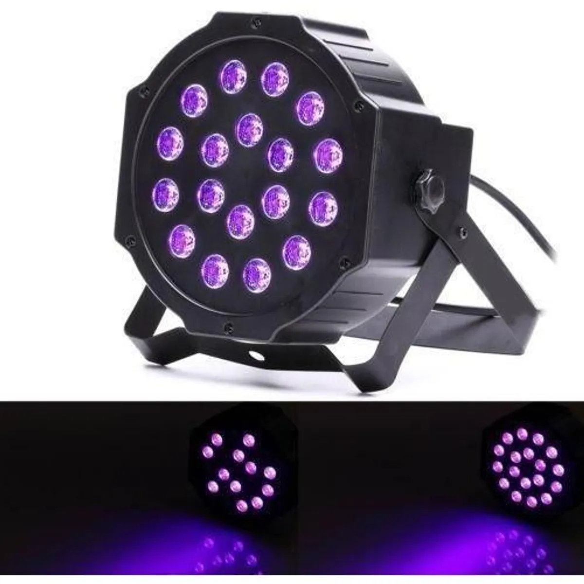 GENERICO - Foco LED Ultravioleta Negro con Control DMX para Eventos