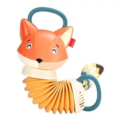 GENERICO - Sonajero Acordeón Mini Zorro de Madera para Niños