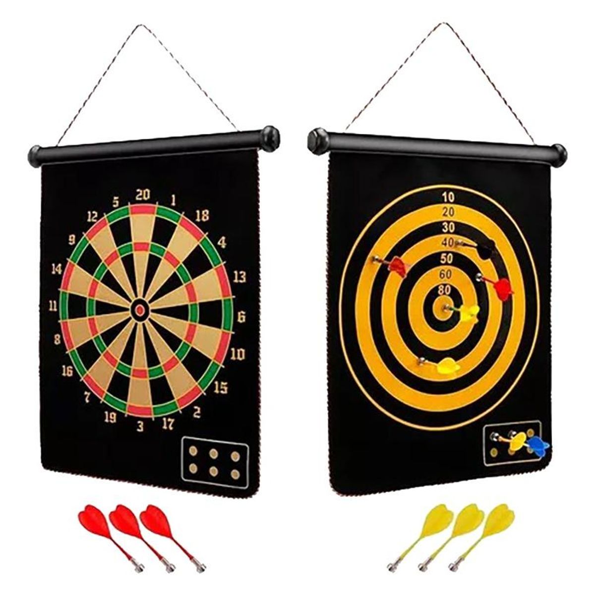 GENERICO - Tablero de Dardos Magnético Plegable con 6 Dardos