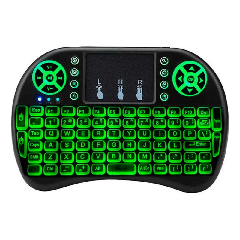 GENERICO - Teclado Inalámbrico con Touchpad para PC y Smart TV.