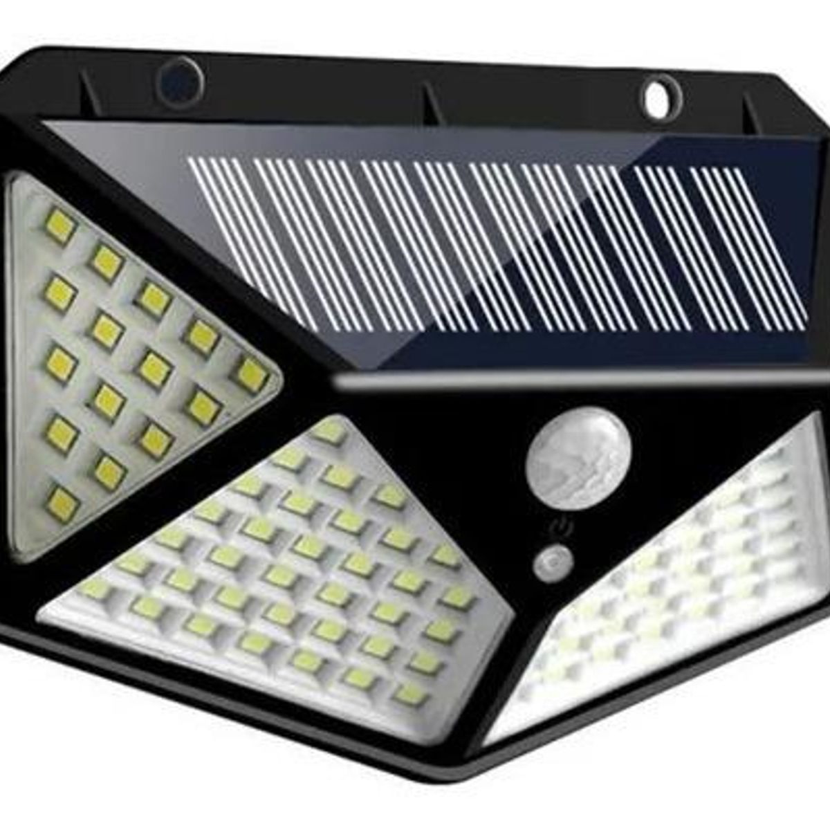 GENERICO - Lámpara Solar LED 100 LED con Sensor de Movimiento 600lm