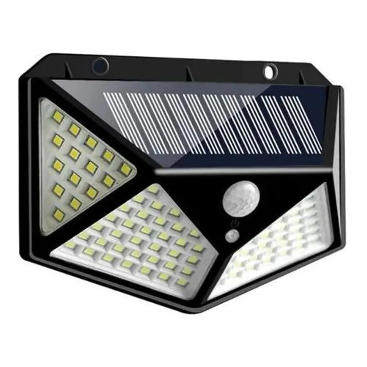 GENERICO - Lámpara Solar LED 100 LED con Sensor de Movimiento 600lm