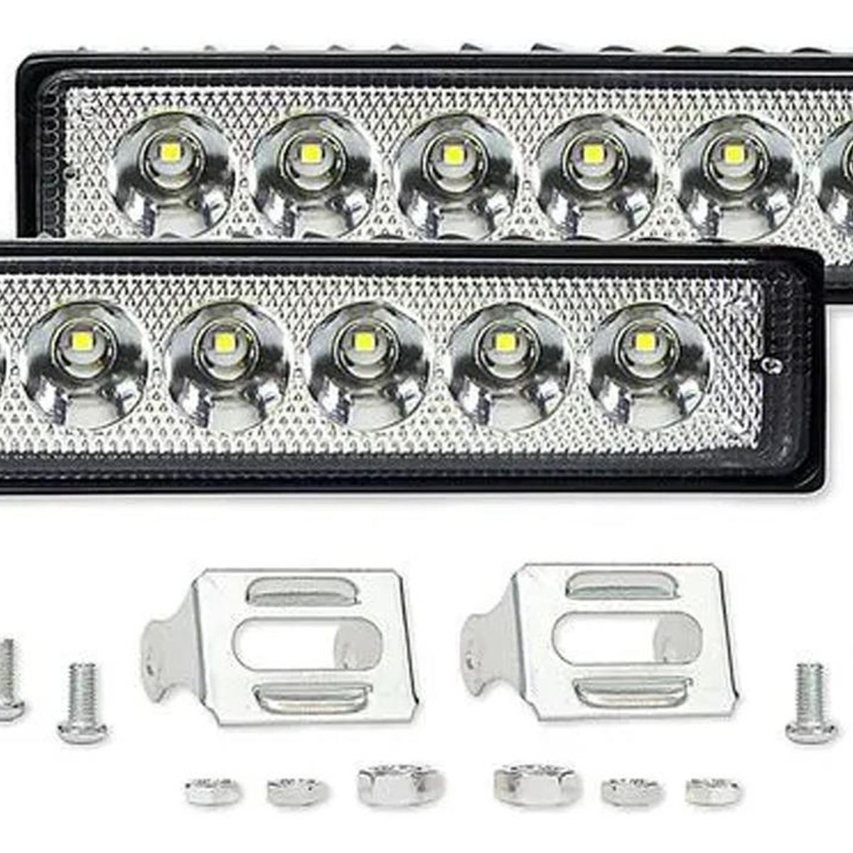 GENERICO - Pack de 2 Focos LED 18W Barra Neblinero para Auto