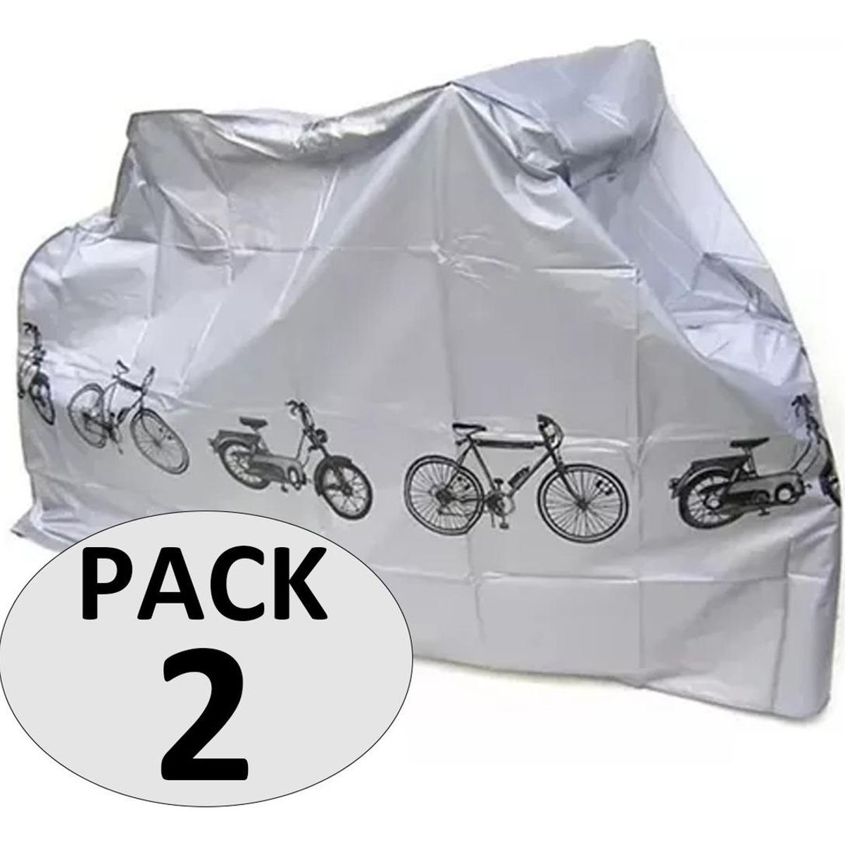 GENERICO - Pack de 2 Fundas Impermeables para Moto y Bicicleta