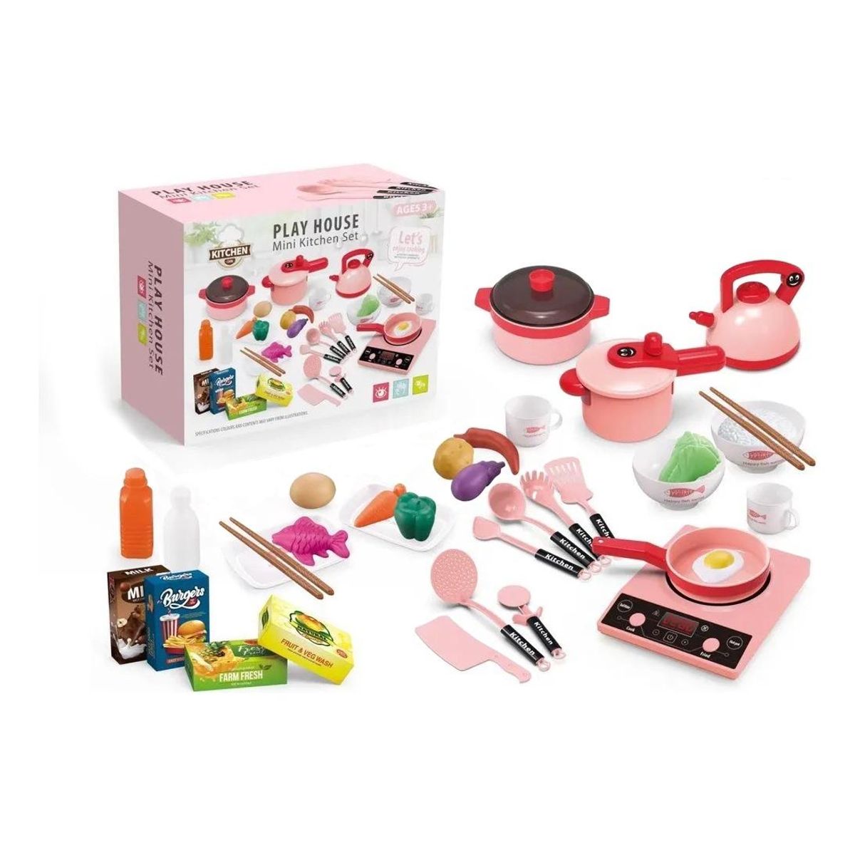 GENERICO - Set de Juguetes de Cocina con Accesorios Diversos