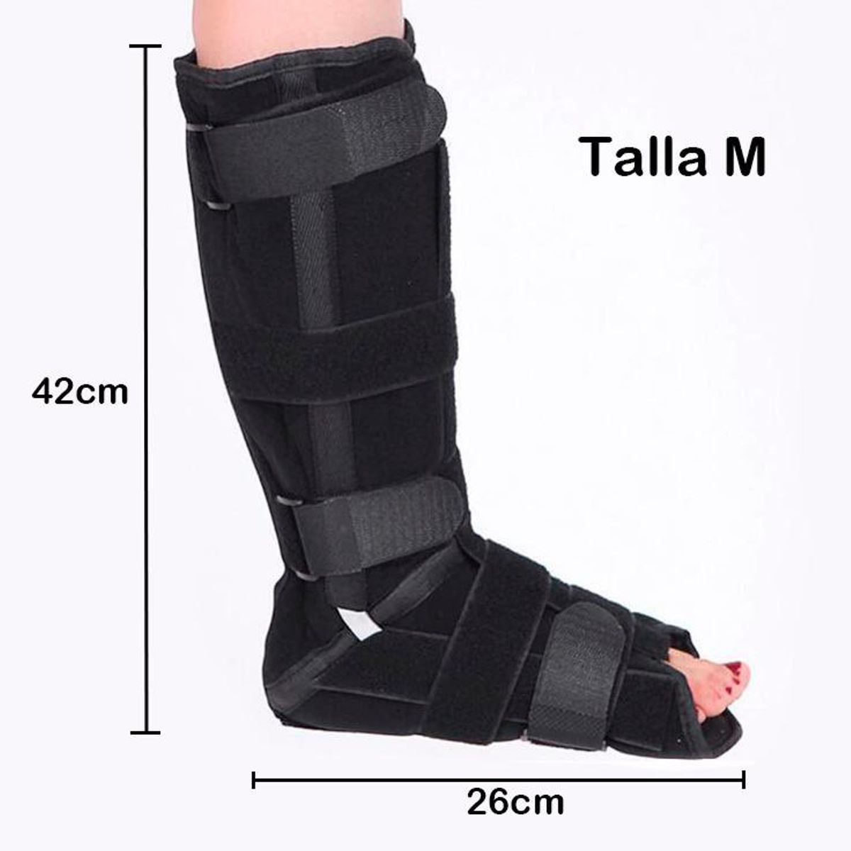 GENERICO - Bota Ortopédica Larga Inmovilizadora con Refuerzo Doble.-