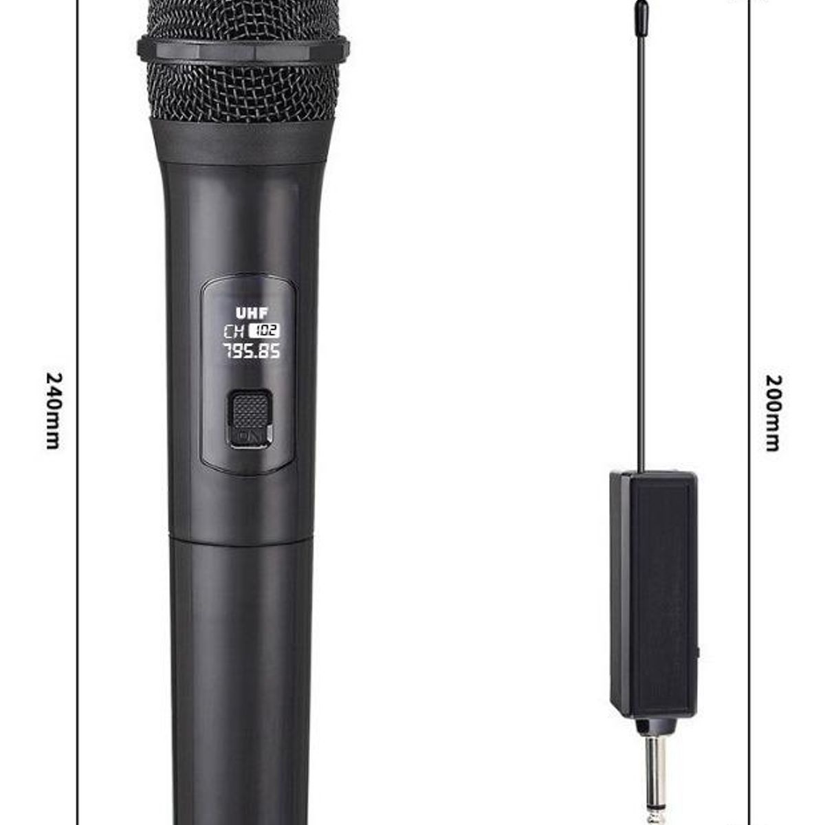 GENERICO - Micrófono Inalámbrico de Karaoke con Alcance de 10 Metros