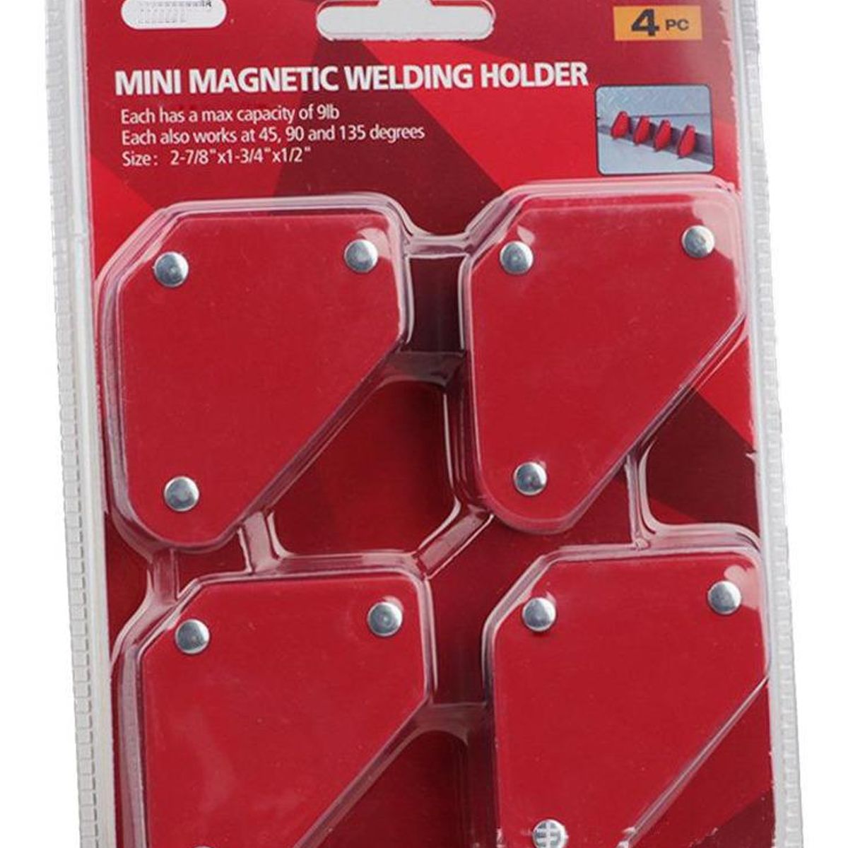 GENERICO - Set de 4 Escuadras Magnéticas para Soldadura