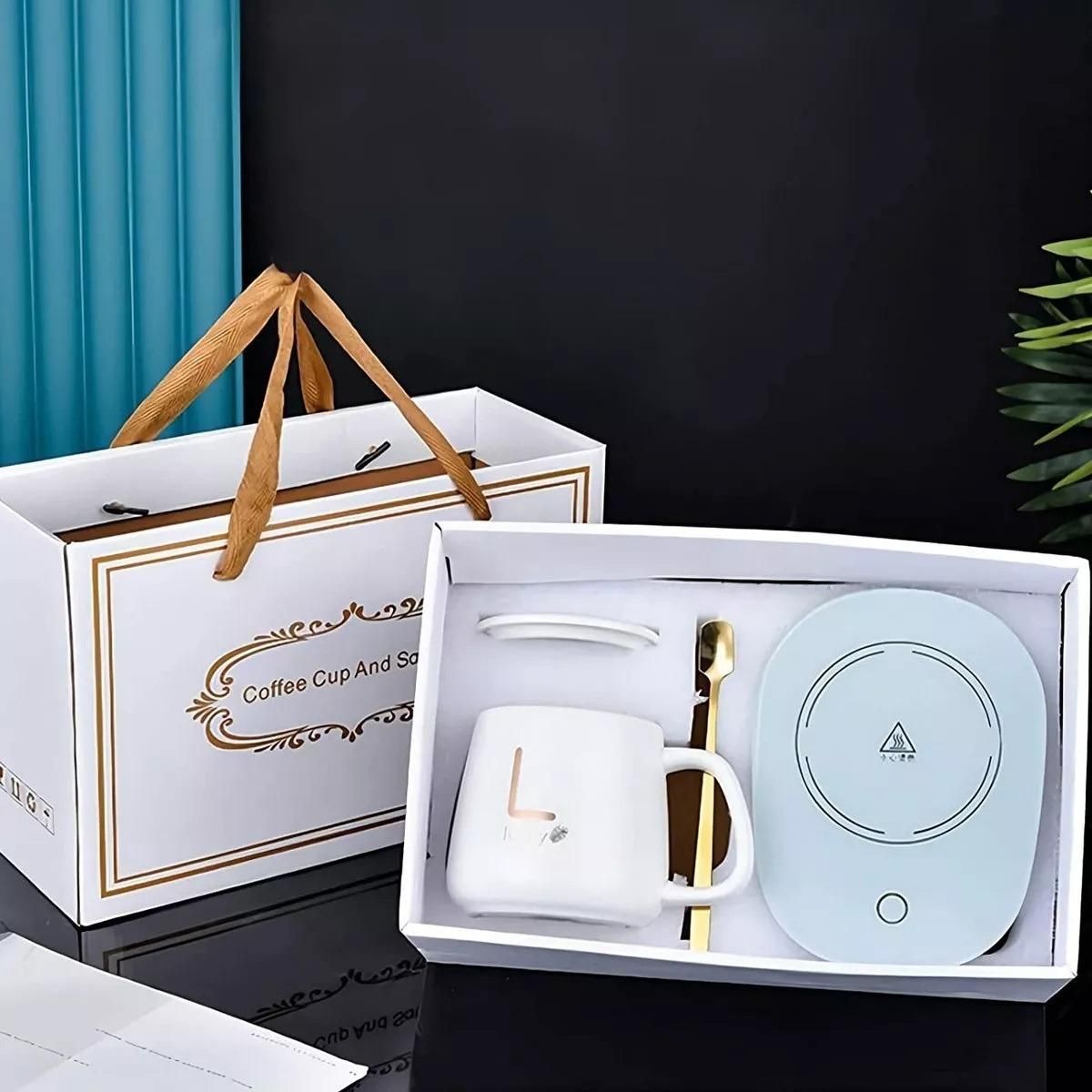 GENERICO - Taza Eléctrica con Calentador USB para Bebidas Calientes.